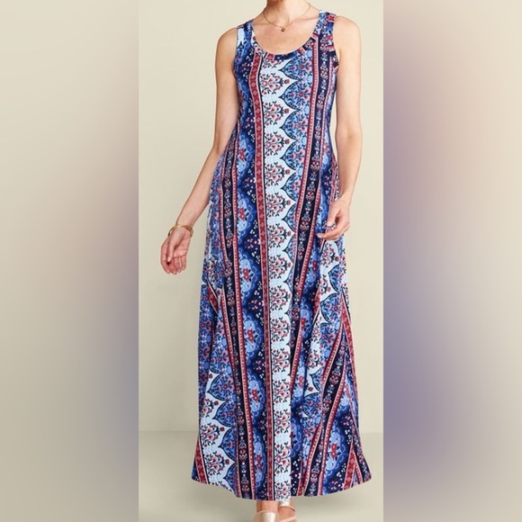 Soft Surroundings Santorini Sleeveless Tank Maxi Dress Size Small - Picture 1 of 8